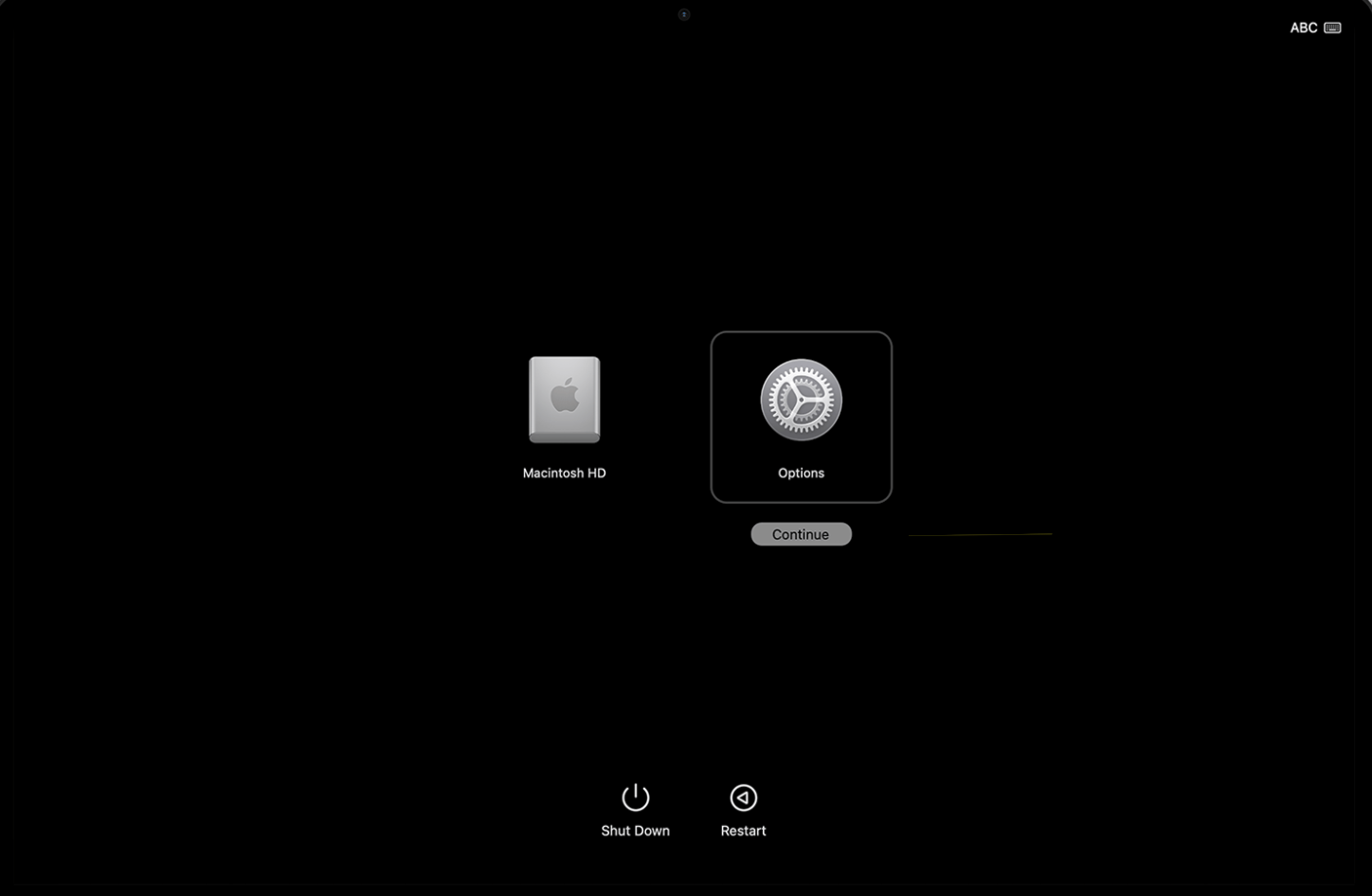 press and hold the Power button